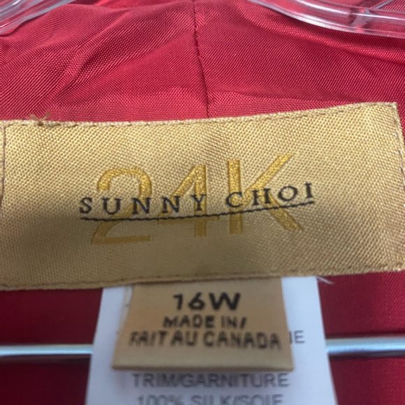 VINTAGE SUNNY CHOI LADIES RED JACKET - Picture 3 of 3